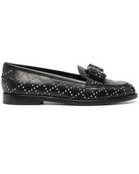 Ferragamo - Viva Studded Loafers - Lyst