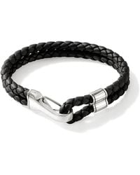 John Hardy - Sterling And Leather Bracelet - Lyst