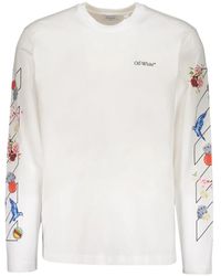 Off-White c/o Virgil Abloh - Long-Sleeve Graphic T-Shirt - Lyst