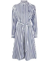 Ralph Lauren - Robe-chemise En Popeline De Coton À Rayures Et À Ceinture Ela - Lyst