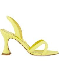 Manolo Blahnik - Sandali Con Cinturino Posteriore E Fasce Incrociate - Lyst