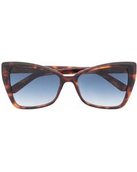 KARL LAGERFELD - Cat Eye-Frame Tortoiseshell Sunglasses - Lyst