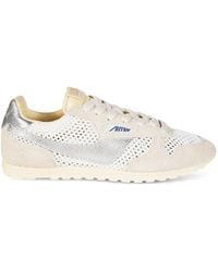 Autry - Perforated Lace-Up Sneakers - Lyst