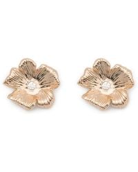 Maje - Flower-Design Stud Earrings - Lyst