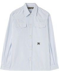 Palm Angels - Striped Shirt - Lyst