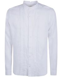 Tintoria Mattei 954 - Pintuck Band-Collar Shirt - Lyst