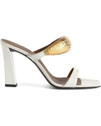 Giuseppe Zanotti - Gz-ania 90mm レザーサンダル - Lyst