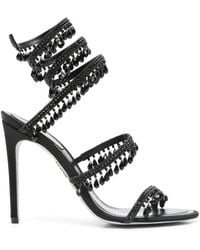 Rene Caovilla - Stiletto-Sandalen mit Perlenverzierung 110mm - Lyst