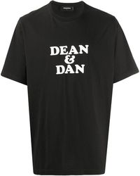 DSquared² - T-shirt Dean & Dan con stampa - Lyst