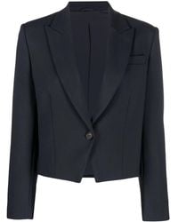 Brunello Cucinelli - Single-breasted Cropped Blazer - Lyst
