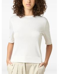 Malo - T-Shirt En Maille - Lyst