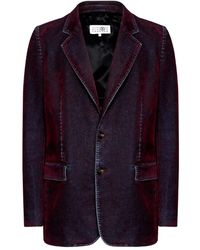 MM6 by Maison Margiela - Denim Blazer - Lyst