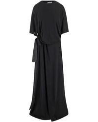Balenciaga - Draped T-Shirt Dress - Lyst