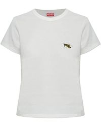 KENZO - Jumping Tiger-Embroidered T-Shirt - Lyst