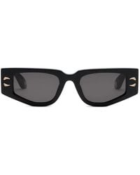 Roberto Cavalli - Logo-Plaque Geometric-Frame Sunglasses - Lyst