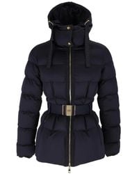 Elisabetta Franchi - Padded Belted Hooded Jacket - Lyst
