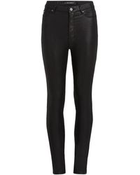 Karl Lagerfeld - Skinny Jeans Met Metallic Afwerking - Lyst