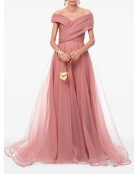 Ana Radu - Off-Shoulder Draped Maxi Dress - Lyst