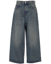 AMISH - Vaqueros Con Dobladillo Deshilachado - Lyst