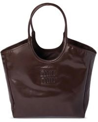 Miu Miu - Ivy レザーハンドバッグ - Lyst