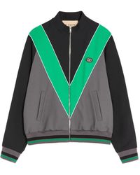 Valentino Garavani - Zip Logo-Patch Bomber Jacket - Lyst