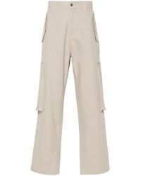 Represent - Embroidered-Logo Cotton Trousers - Lyst