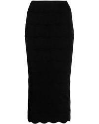 Patou - Wave Milano-Knit Pencil Skirt - Lyst