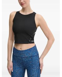 Casall - Logo-Print Cropped Top - Lyst