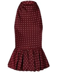 ROTATE BIRGER CHRISTENSEN - Robe Courte Volantée À Fleurs - Lyst