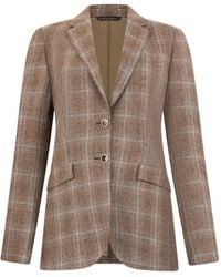 Brooks Brothers - Checked-Pattern Virgin-Wool Blazer - Lyst