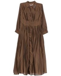 Max Mara - Crystal-Embellished Pleated Midi Dress - Lyst
