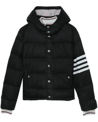 Thom Browne - 4-Bar Hooded Puffer Jacket - Lyst
