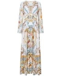 CAMILLA - Robe Fleurie Seville À Col V - Lyst