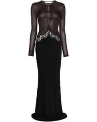 Christopher Esber - Lace-Detail Maxi Dress - Lyst