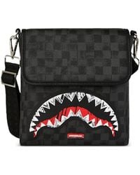 Sprayground - Logo-Detail Checkerboard-Pattern Messenger Bag - Lyst