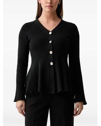 Joseph Ribkoff - Ribbed-Knit Peplum Cardigan - Lyst