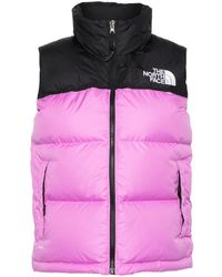 The North Face - Logo-embroidered Padded Gillet - Lyst