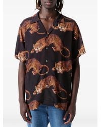 Endless Joy - Leopardo Graphic-Print Short-Sleeve Shirt - Lyst