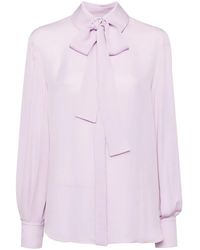Dice Kayek - Tied-Neck Shirt - Lyst