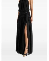 Manière De Voir - Matilda Draped Halter-Neck Maxi Dress - Lyst