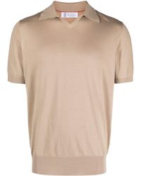 Brunello Cucinelli - Poloshirt mit Kontrastdetail - Lyst