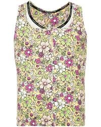 Martine Rose - Layered Floral-Print Tank Top - Lyst