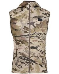 Under Armour - Camouflage-Pattern Hooded Gilet - Lyst
