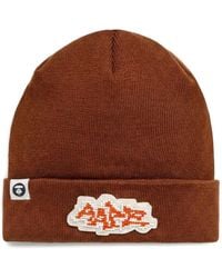 Aape By A Bathing Ape - Logo-Patch Beanie Hat - Lyst
