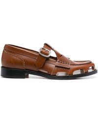 COLLEGE - Cut-out Calf-leather Loafers - Lyst