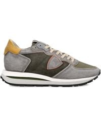 Philippe Model - Tropez Haute Low Panelled Suede Sneakers - Lyst
