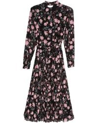 Nissa - Floral-Print Pleated Dress - Lyst