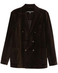 Circolo 1901 - Corduroy Double-Breasted Blazer - Lyst