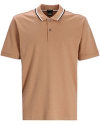 BOSS - Penrose 38 Logo-print Cotton Polo Shirt - Lyst