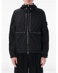 Stone Island - Kapuzenjacke aus Funktionsstoff - Lyst